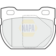 NAPA Rear Brake Pad Set fits Land Rover Defender 1998-2016 2.2 2.4 2.5