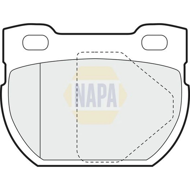 NAPA Rear Brake Pad Set fits Land Rover Defender 1998-2016 2.2 2.4 2.5