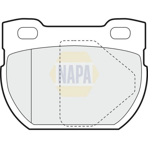 NAPA Rear Brake Pad Set fits Land Rover Defender 1998-2016 2.2 2.4 2.5