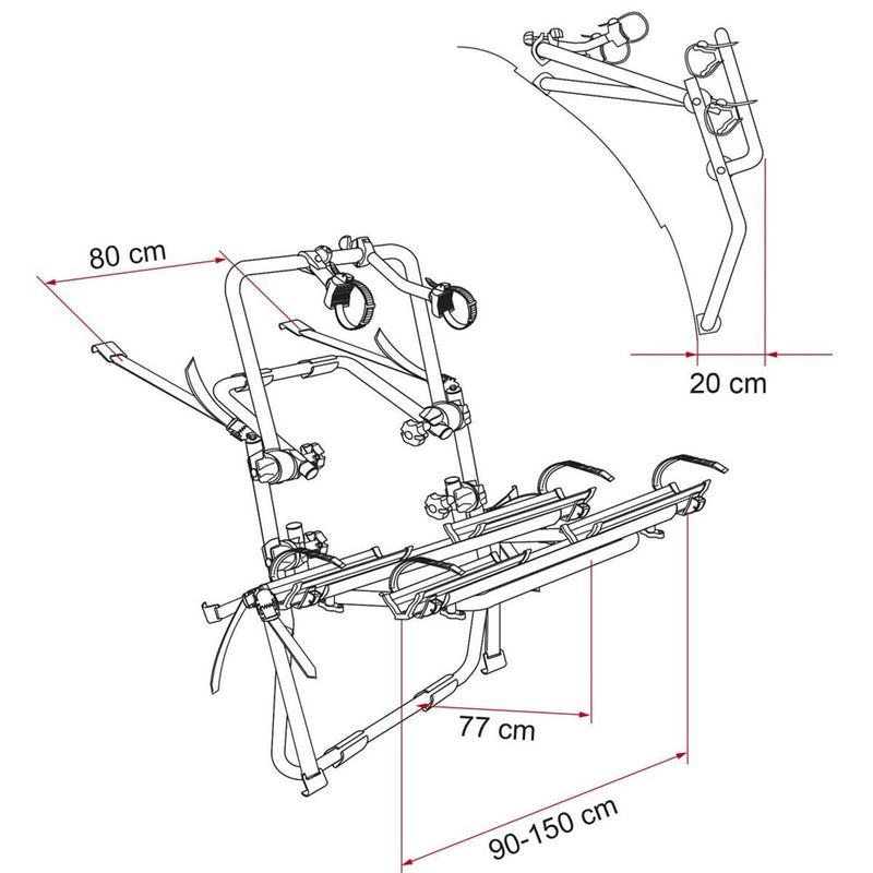 Fiamma Carry Bike Backpack Pro: Convenient bike carrier Fiamma - Bars 4 Cars