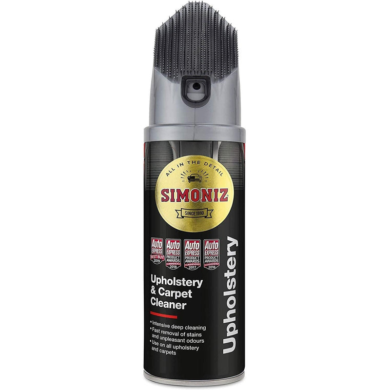 Simoniz Upholstery Cleaner Foam 400ml with Stain Remover Brush