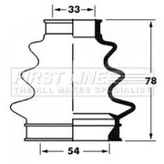 First Line Drive Shaft Bellow Kit Front Left fits BMW 1 2007-2013