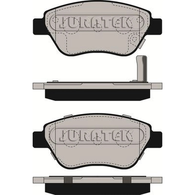 Juratek Front Brake Pad Set fits Opel Adam 2012-2019 1.0 1.2 1.4