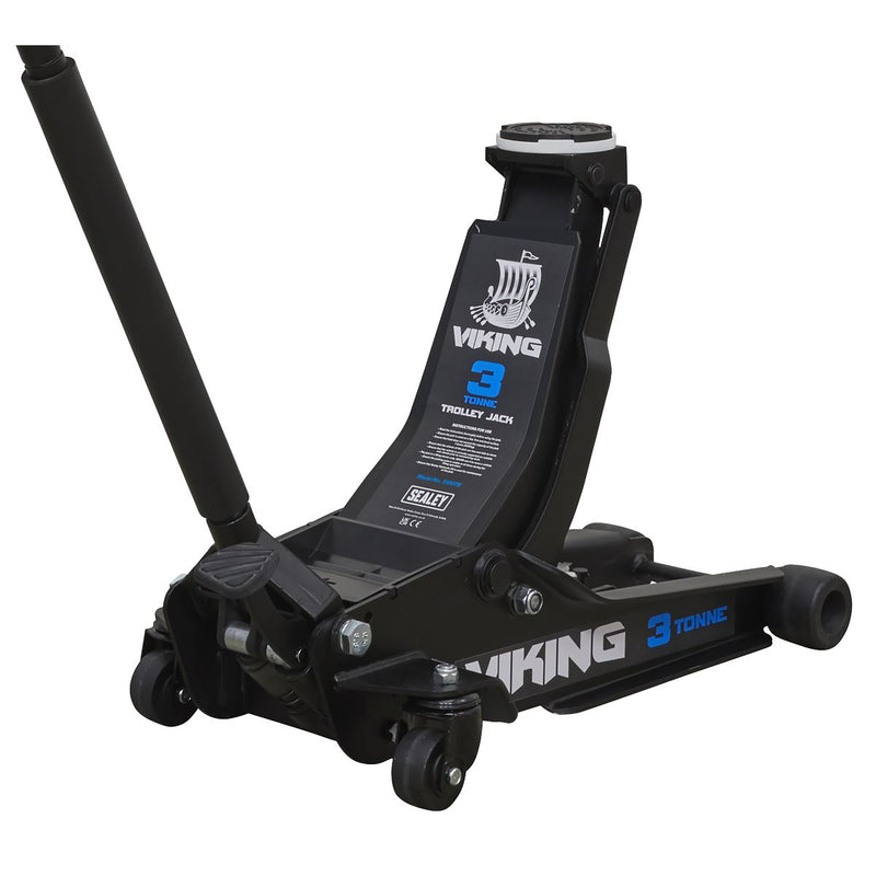 Viking Viking Low Profile Professional Trolley Jack with Rocket Lift 3 Tonne Viking - Dynamic Drive