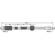 Borg & Beck Brake Hydraulic Hose Line Front Right BBH6985