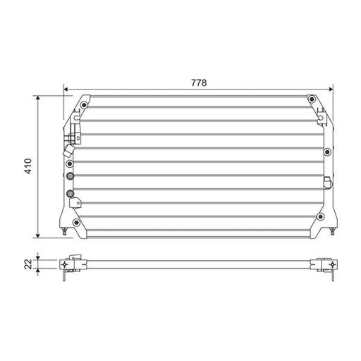Valeo Air Conditioning Condenser 814283