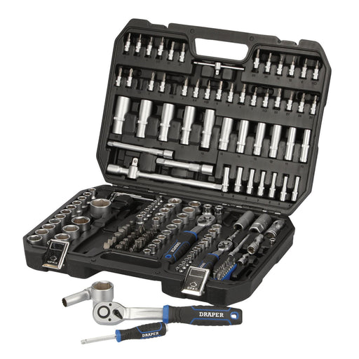 Draper HI-TORQ Metric Socket Set, 1/4", 3/8" & 1/2" Sq. Dr. (171 Piece) Draper - Dynamic Drive