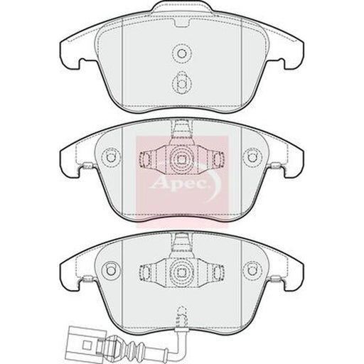 Apec Front Brake Pad Set PAD1653