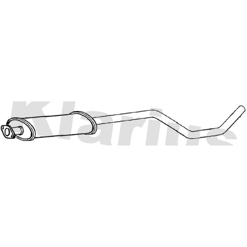 Klarius Box With Centre Pipe Centre fits Chevrolet Cruze 2011-2015 1.6 1.8