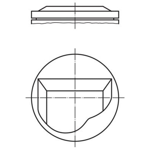 Mahle Piston Cylinder Bore = 89mm fits BMW 1502-2002 1971-1975