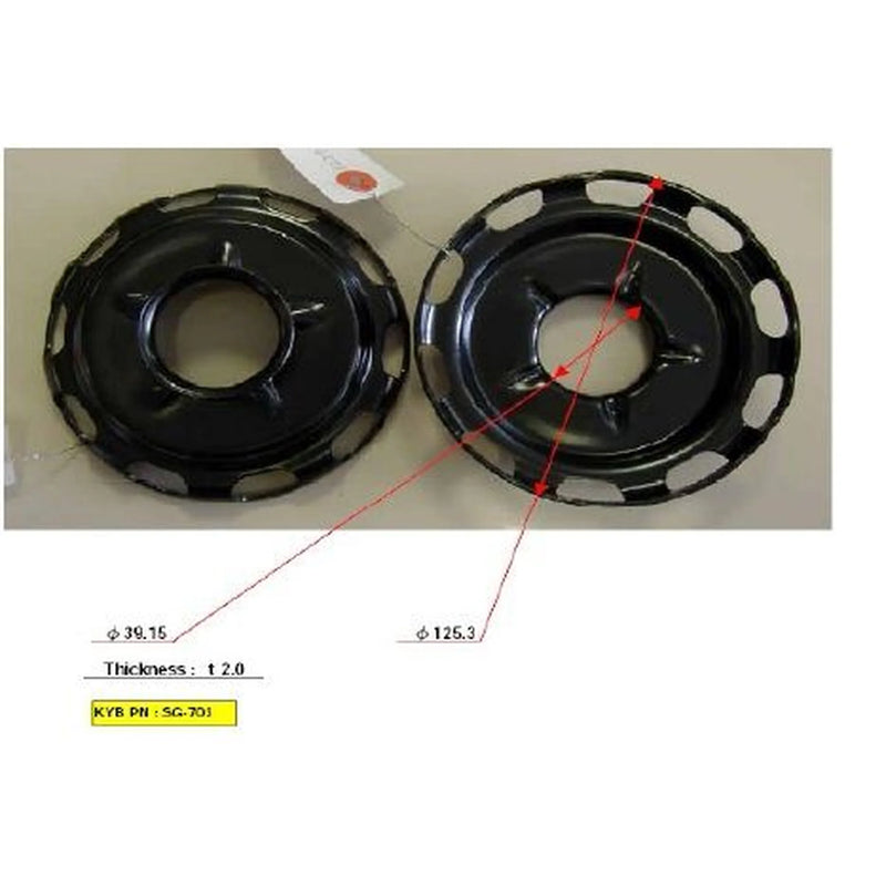 KYB Rear Supension Coil Spring Seat fits Audi A4 B5 1994-2001