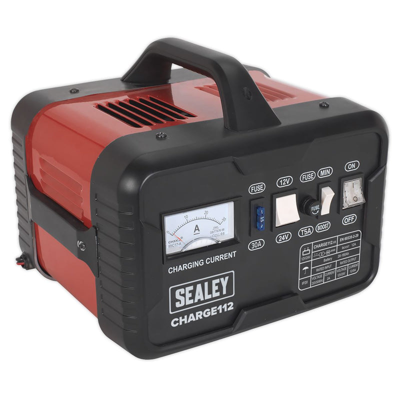 Sealey Battery Charger 16Amp 12/24V 230V CHARGE112 Sealey  - Dynamic Drive