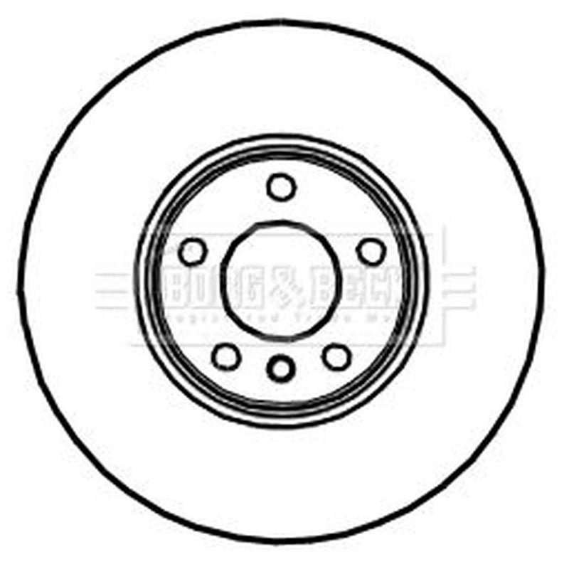 Borg & Beck Front & Rear Brake Discs & Pads fits BMW X3 2006-2011 3.0