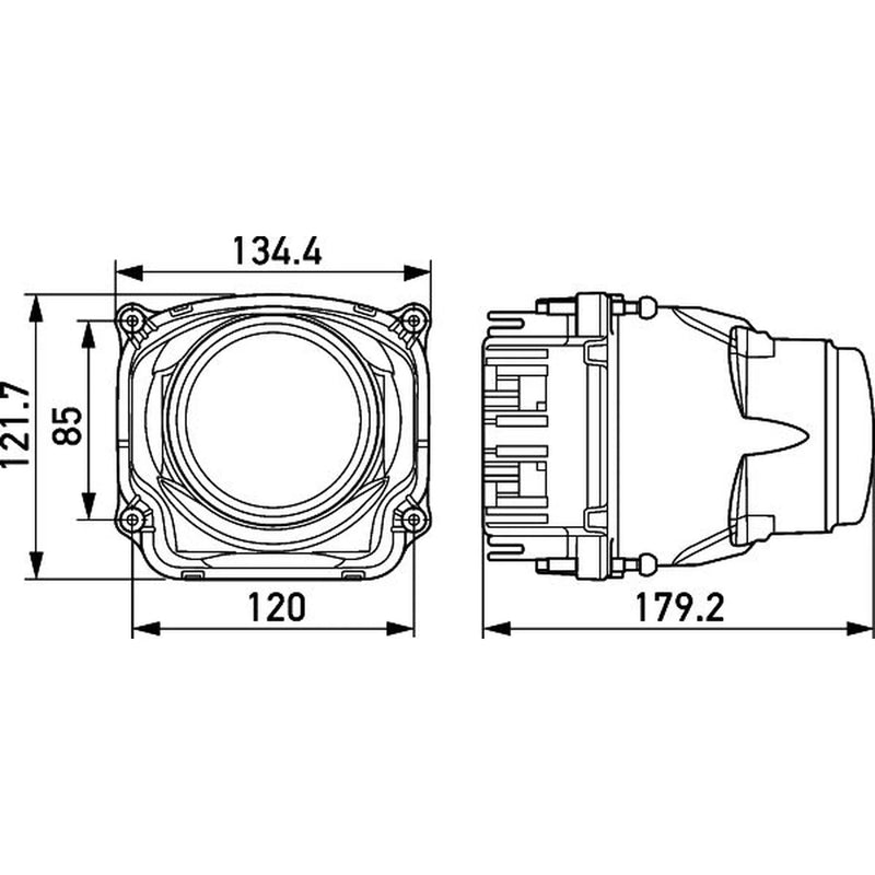 Hella Headlamp De-Us A/F Md12/24 1AL 1AL 012 758-021 47F.941.037.B 1AL 012