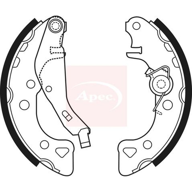 Apec Brake Shoe Set Axle Kit fits Citroën Ax 1994-1997