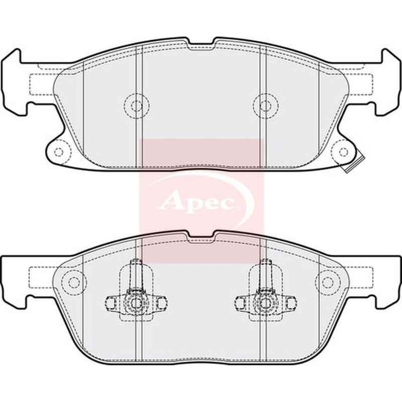 Apec Front Brake Pad Set fits Ford Focus IV 2019-2025 2.0 2.3