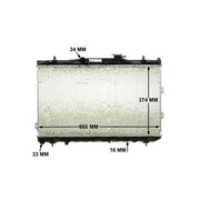 Mahle Engine Radiator fits Kia Cerato I 2004-2009 1.6 2.0