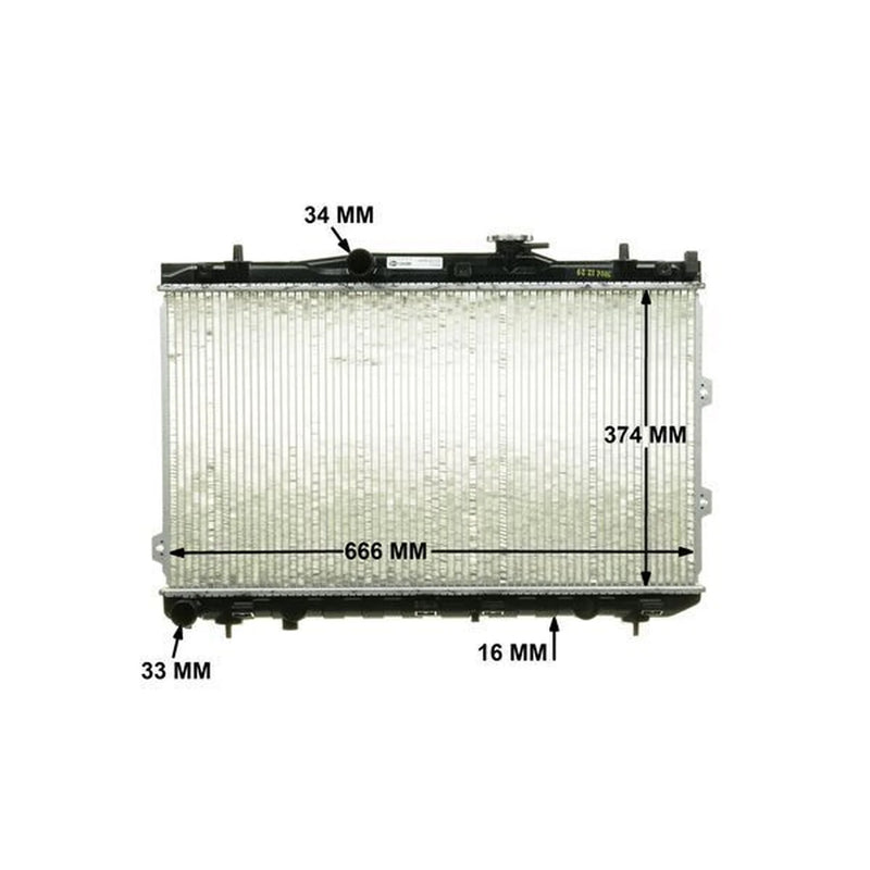 Mahle Engine Radiator fits Kia Cerato I 2004-2009 1.6 2.0
