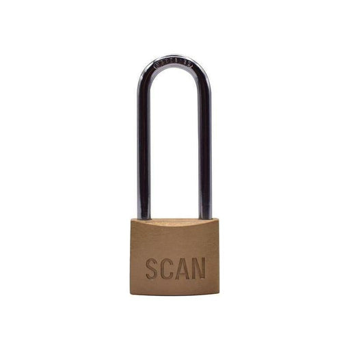 Scan Brass Padlock 40mm Long Shackle Scan - NN4 Online