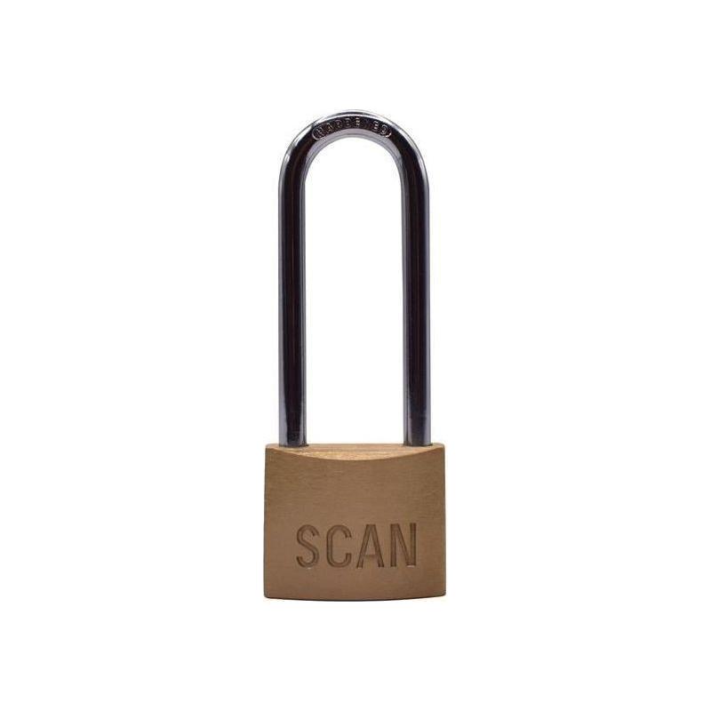 Scan Brass Padlock 40mm Long Shackle Scan - NN4 Online