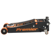 Premier Low Profile Trolley Jack with Rocket Lift 4 Tonne - Orange Sealey Premier - Dynamic Drive
