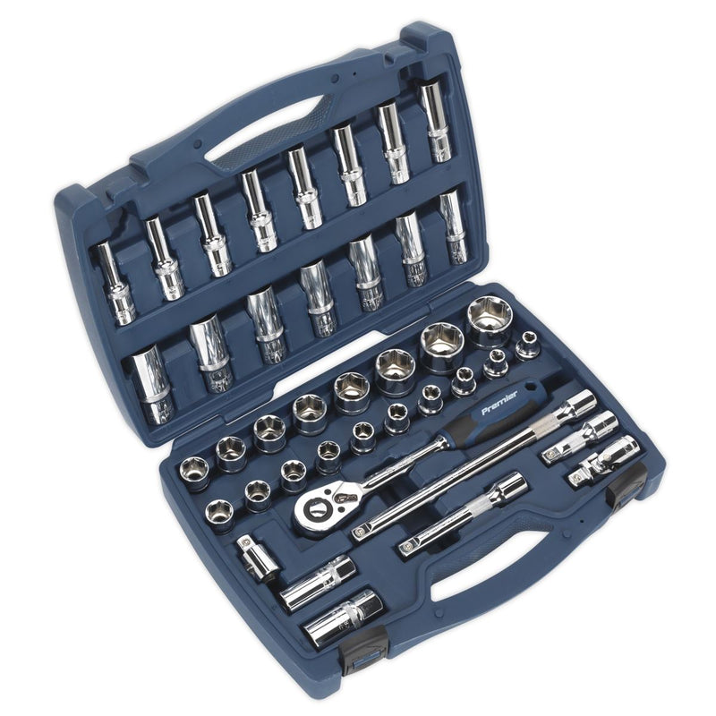 Sealey Socket Set 41pc 1/2"Sq Drive WallDrive Metric AK8993 Sealey - Dynamic Drive