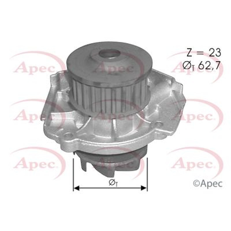 Apec Engine Cooling Water Pump fits Abarth 124 Spider 2016 on 1.4