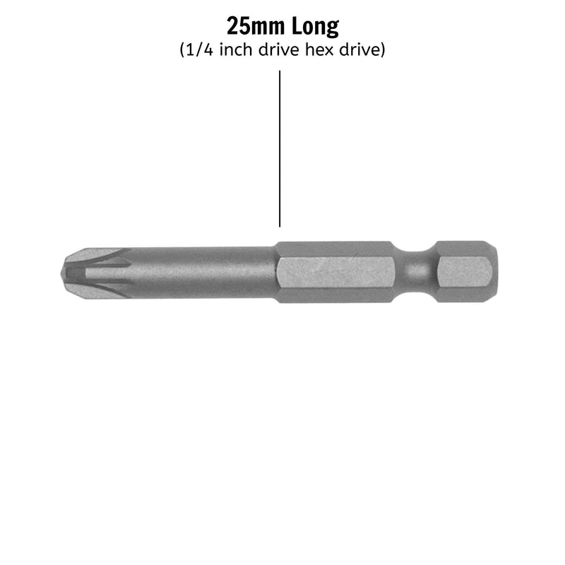 Teng Tools 1/4" PZ Bits 25mm PZ3 10 pcs Teng Tools - Dynamic Drive