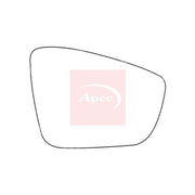 Apec Exterior Wing Mirror Glass Right fits Skoda Fabia II 2006-2014 1.2 1.4 1.6