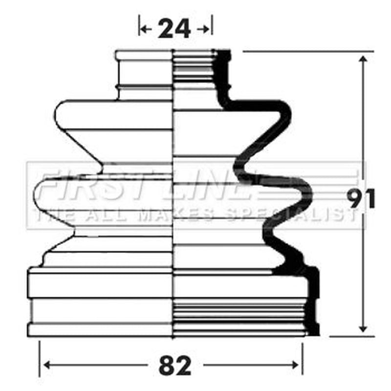 First Line Drive Shaft Bellow Kit Rear Left fits Hyundai Sonata 1996-1998 2.0
