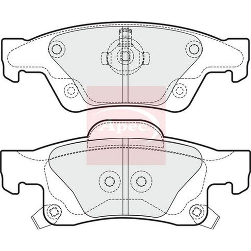 Apec Rear Brake Solid Discs & Pads fits Jeep Grand Cherokee IV 2011 on 3.0