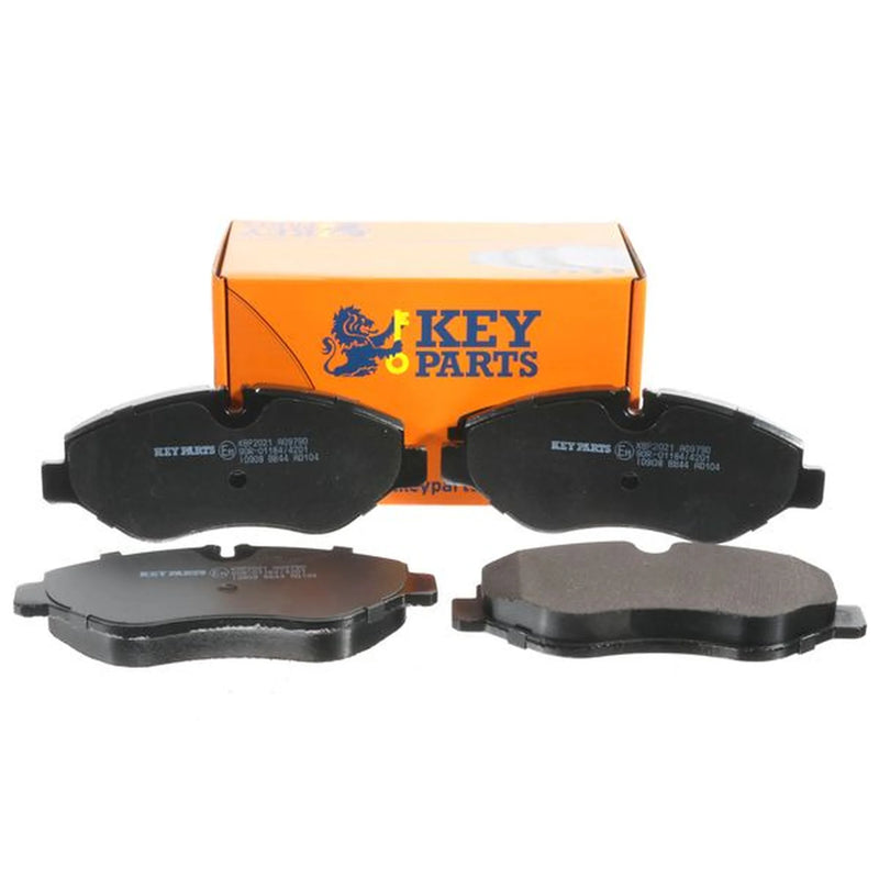 Key Parts 4 x Front Brake Pad Set fits Iveco Daily IV 2006-2012