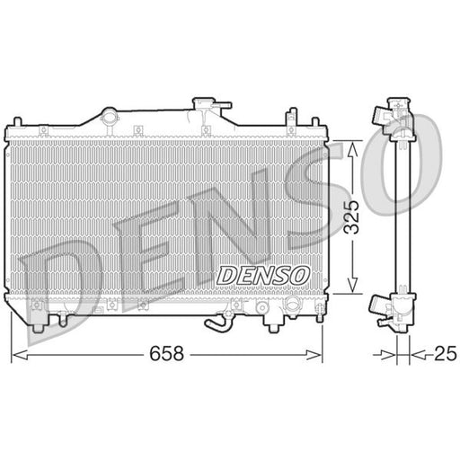 Denso Engine Radiator fits Toyota Avensis 2000-2003 2.0