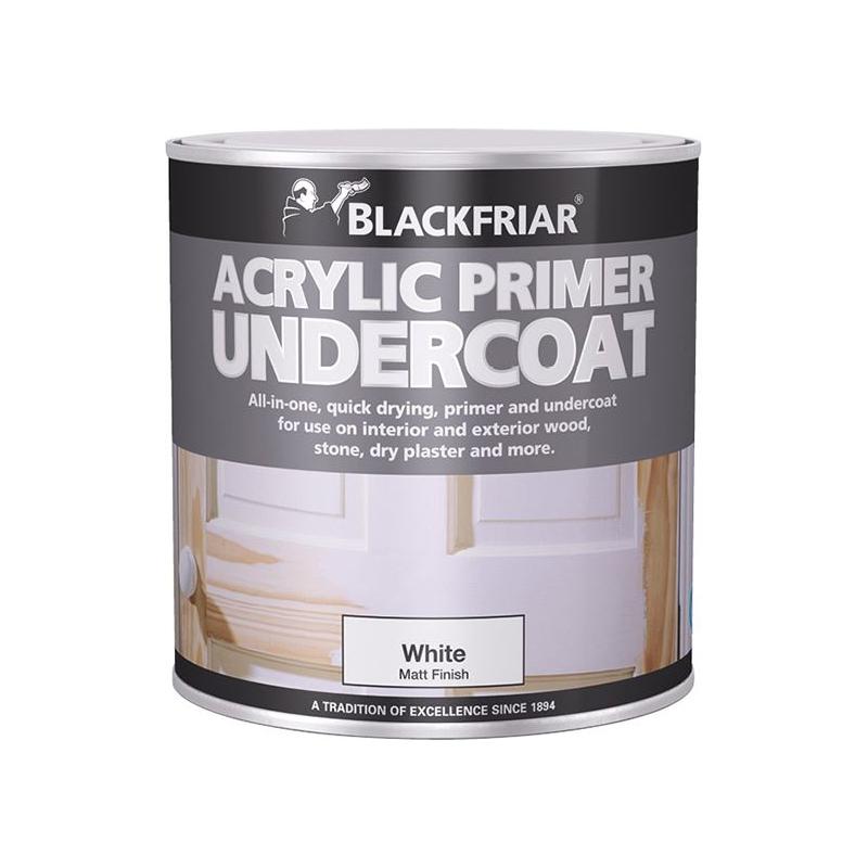 Blackfriar Quick Drying Acrylic Primer Undercoat White 250ml Blackfriar - Town Tools