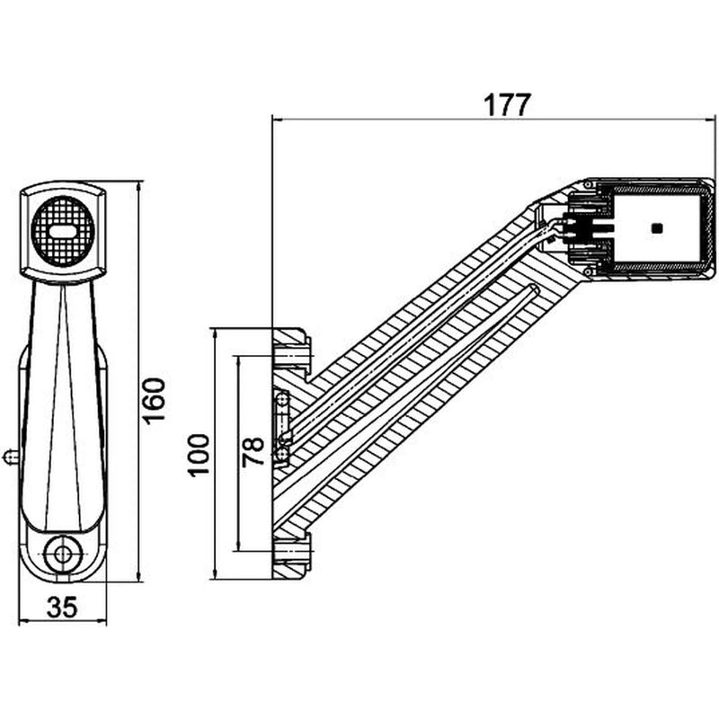 Hella Tail Light / Lamp P21W Right