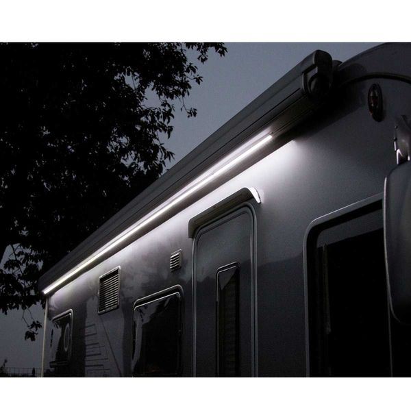 Fiamma Diffused LED Awning Case 50cm (98655A915) - Fiamma wall installation adapters enabling secure awning mounting across different vehicle types - NN4 Online