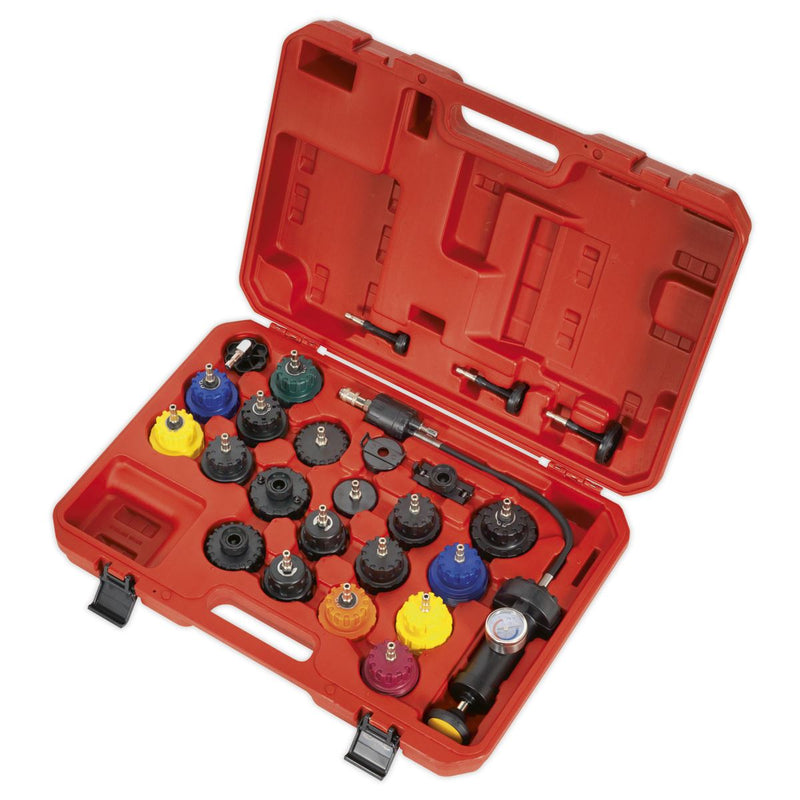 Sealey Cooling System Pressure Test Kit 25pc VS0011 Sealey - Dynamic Drive