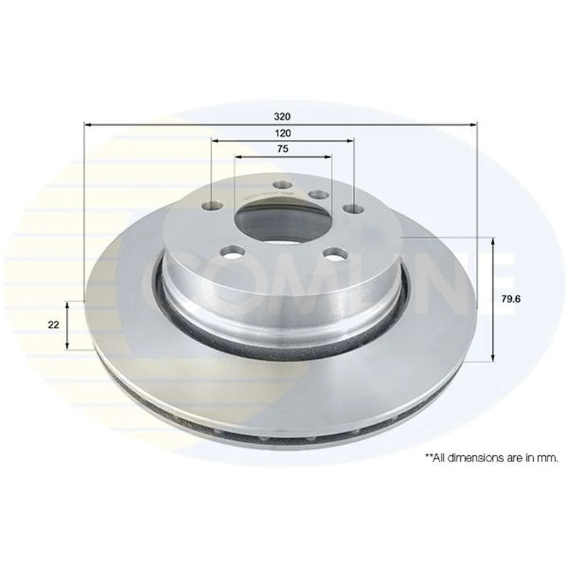 Comline Front & Rear Brake Discs & Pads fits BMW X3 2003-2011 2.0 2.5 3.0