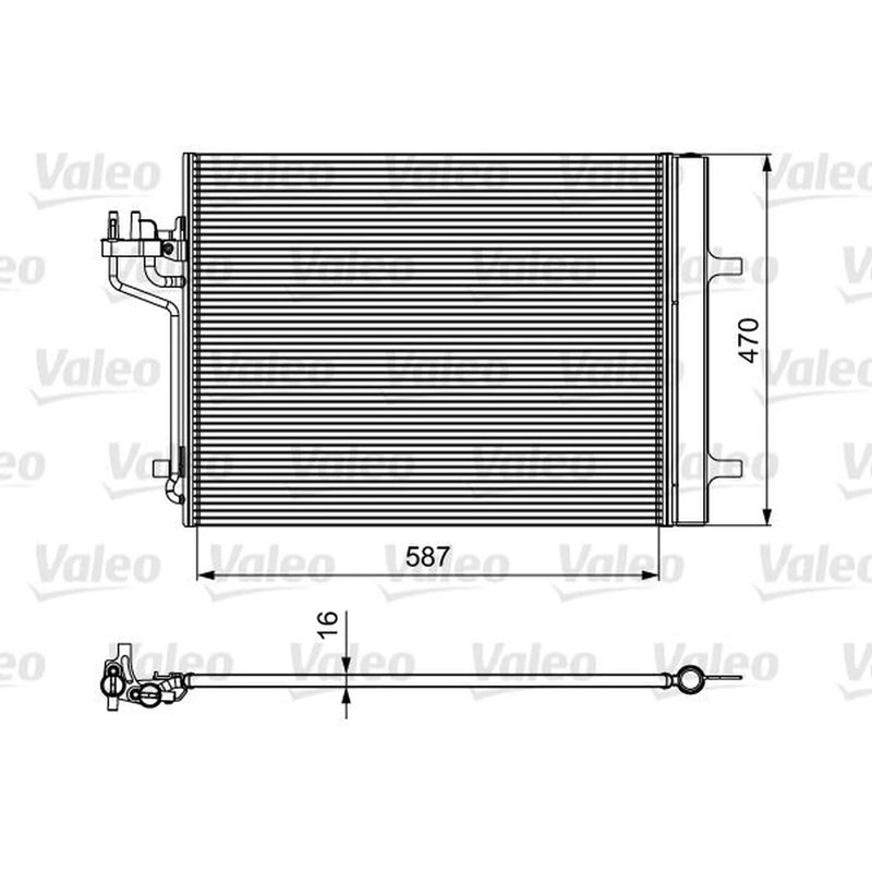 Valeo Air Conditioning Condenser 814021