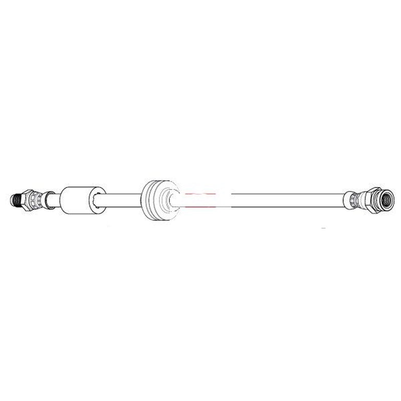 Apec Brake Hydraulic Hose Line Rear fits Fiat 500X 2014-2020 1.3 1.4 1.6 2.0