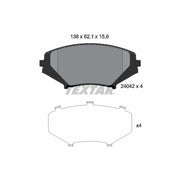Textar Front Brake Pad Set 2404201