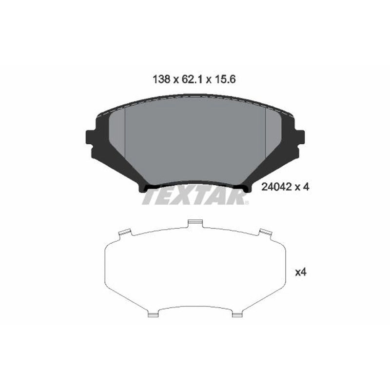 Textar Front Brake Pad Set 2404201