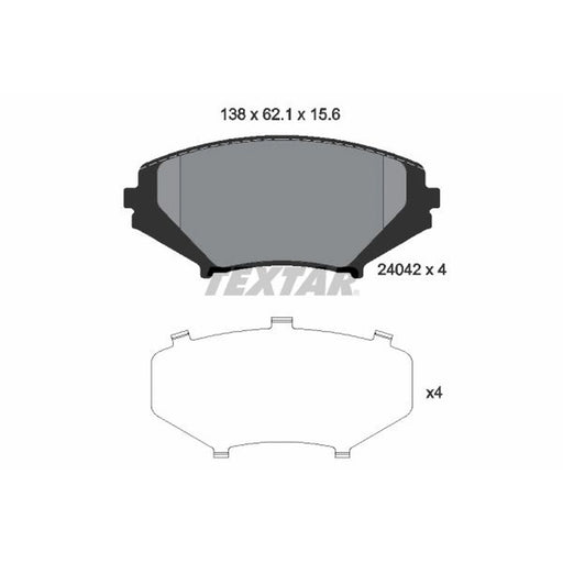 Textar Front Brake Pad Set 2404201