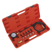 Sealey Oil Pressure Test Kit 12pc VSE203 Sealey - Dynamic Drive