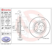 Brembo Front Brake Discs & Pads fits Honda Civic VII 2001-2005 2.0