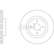 Fahren 2 x Vented Front Brake Discs FBD6864-x2