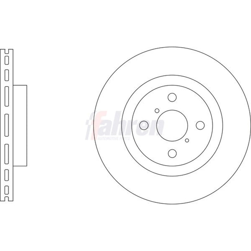 Fahren 2 x Vented Front Brake Discs FBD6864-x2