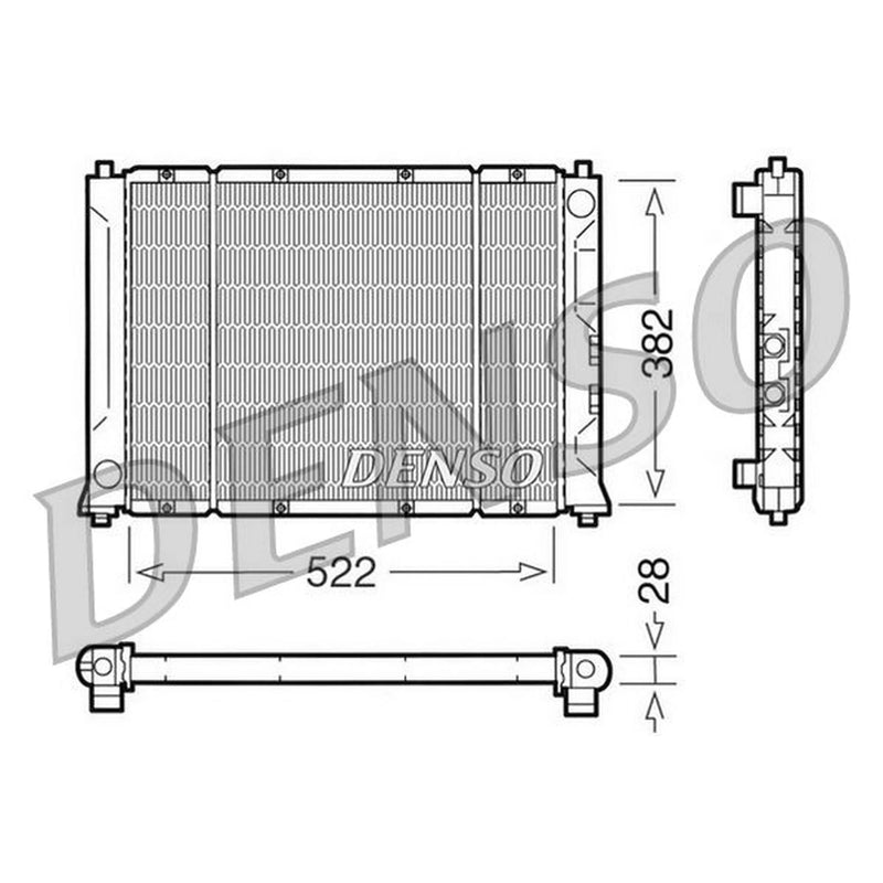 Denso Engine Radiator fits Rover 200 1992-1999