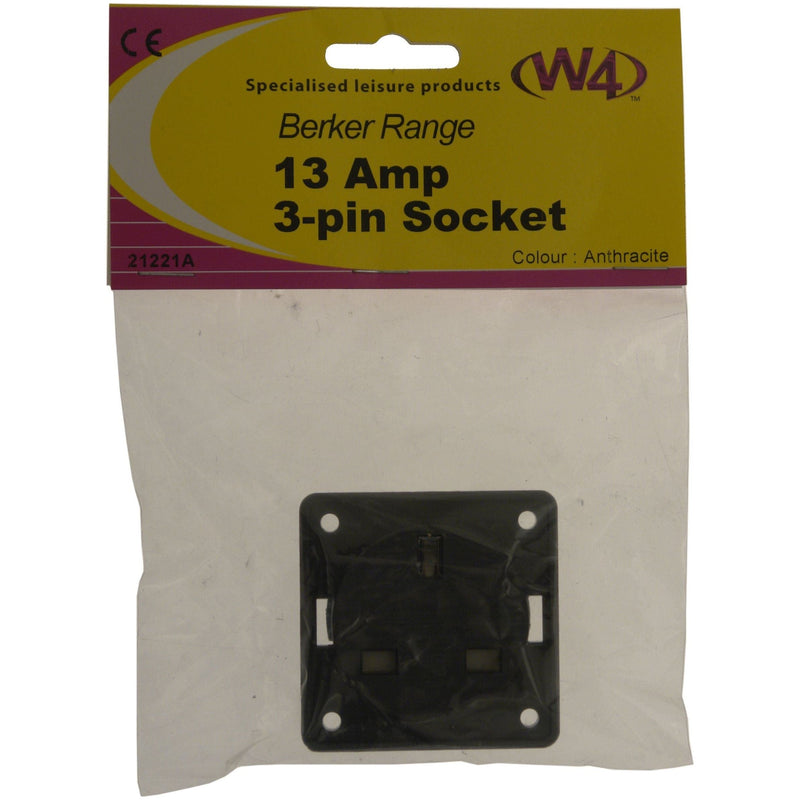 MDS1203 W4 13amp socket Anthracite 21221A W4 - Dynamic Drive
