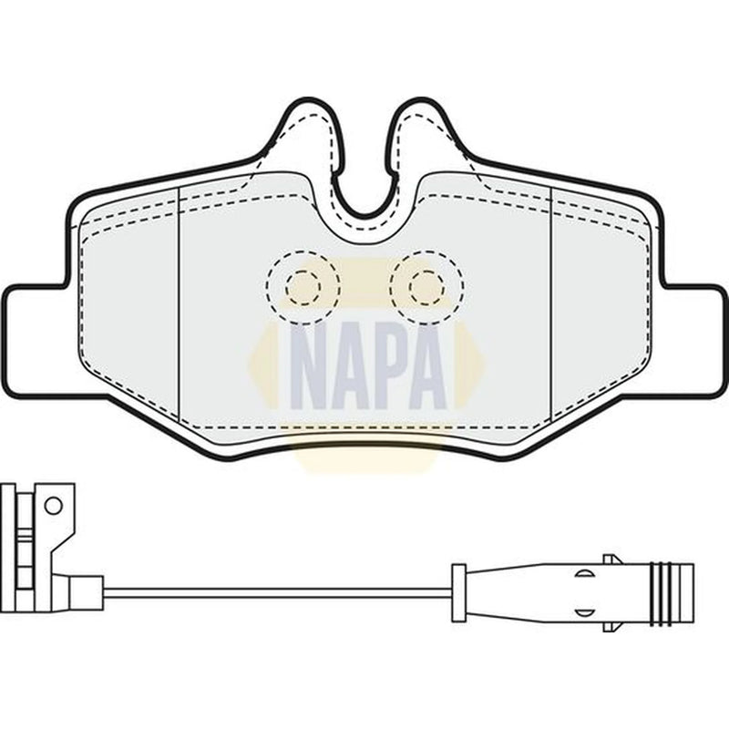 NAPA Rear Brake Pad Set fits Mercedes-Benz Viano 2003-2007